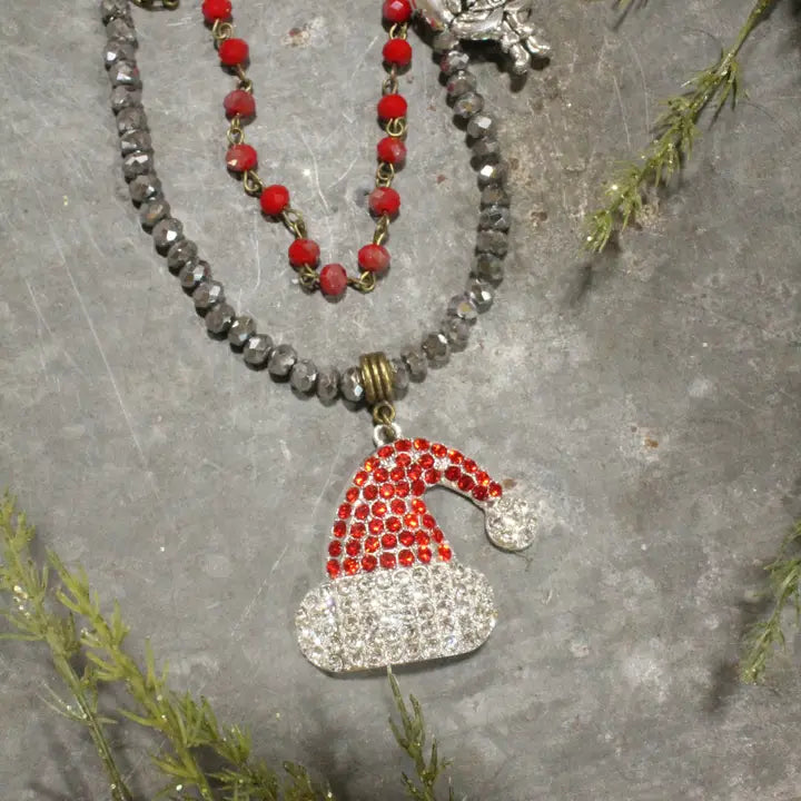 Ho Ho Ho, Here We Go Santa Layered Necklace