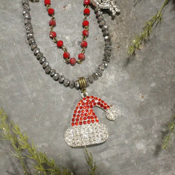 Ho Ho Ho, Here We Go Santa Layered Necklace