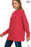 Hooded Brushed Melange Hacci Sweater - 5 Colors