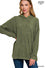 Hooded Brushed Melange Hacci Sweater - 5 Colors