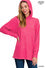 Hooded Brushed Melange Hacci Sweater - 5 Colors