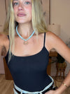 State South Horseshoe Beaded Necklace - Light Blue
