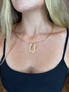 State South Choker Horseshoe Necklace, Gold