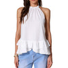 White Halter Top