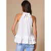 White Halter Top