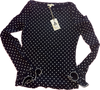 Ruffles & Dots Top, Black