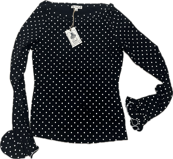 Ruffles & Dots Top, Black
