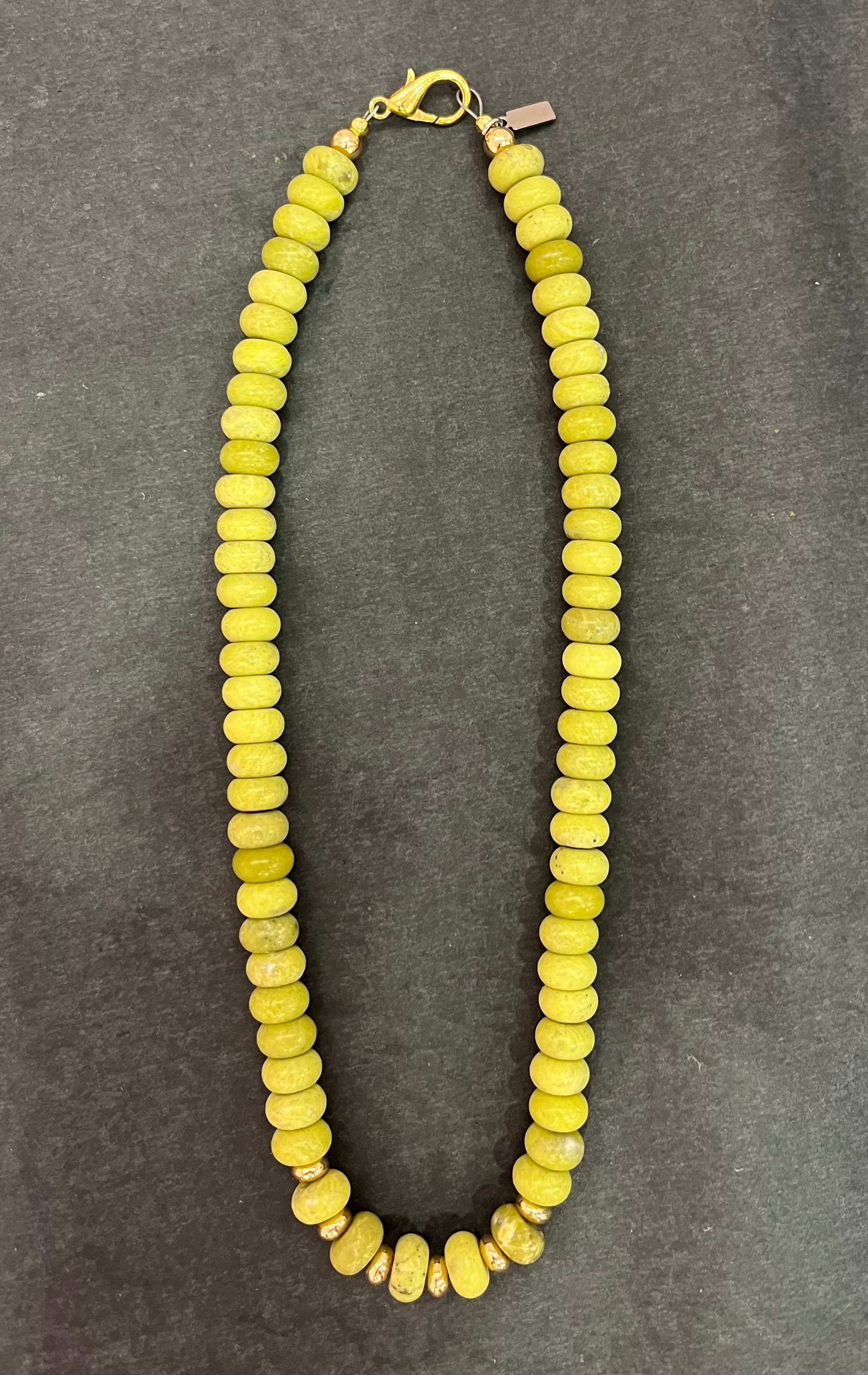 State South Glass Beaded Necklace - Green