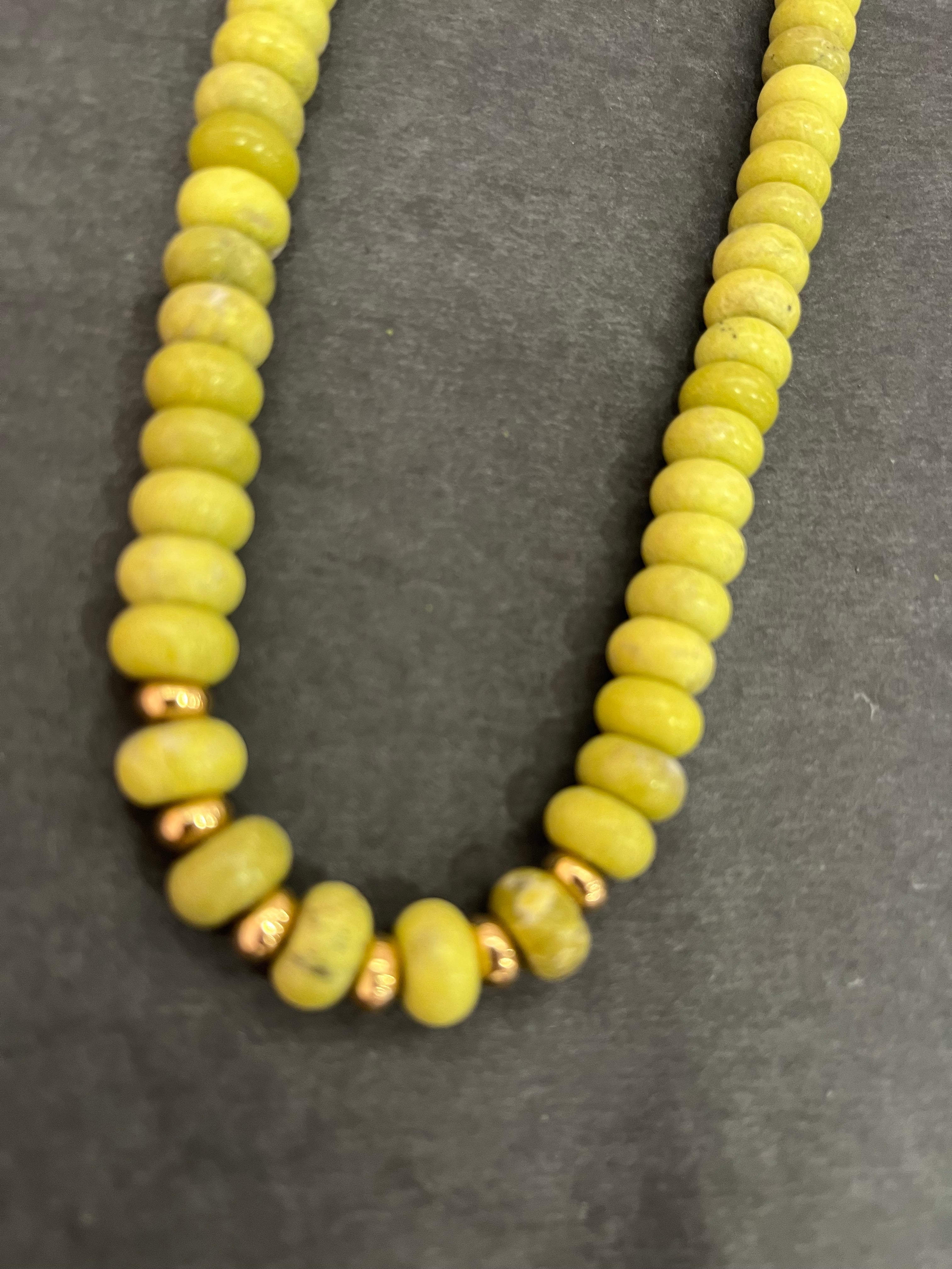 State South Glass Beaded Necklace - Green