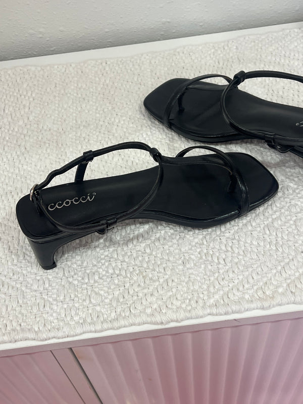 CCOCCI Mini Pack Mia Thin Thong Strap Sandal Heel