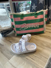 Corky's Cabana Slides - White