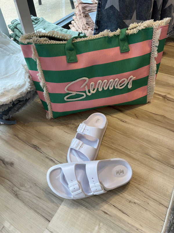 Corky's Cabana Slides - White