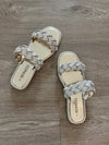 2 Band Rhinestone Sandal / Summer Cocktails