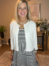 Black Stripe U Neck Sleeveless Loose Fit Mini Dress