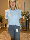 Washed Distressed Knee and Hem Cropped Pants Blackberry