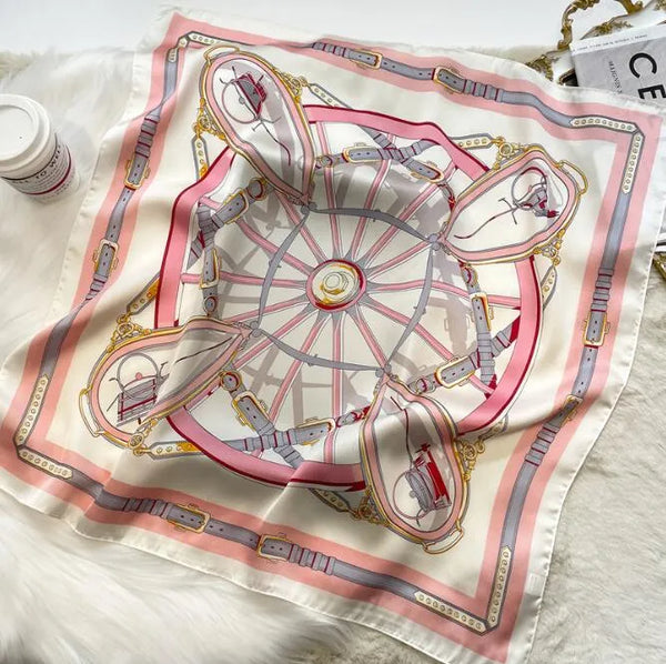 Ditsy Floral Print Square Scarf