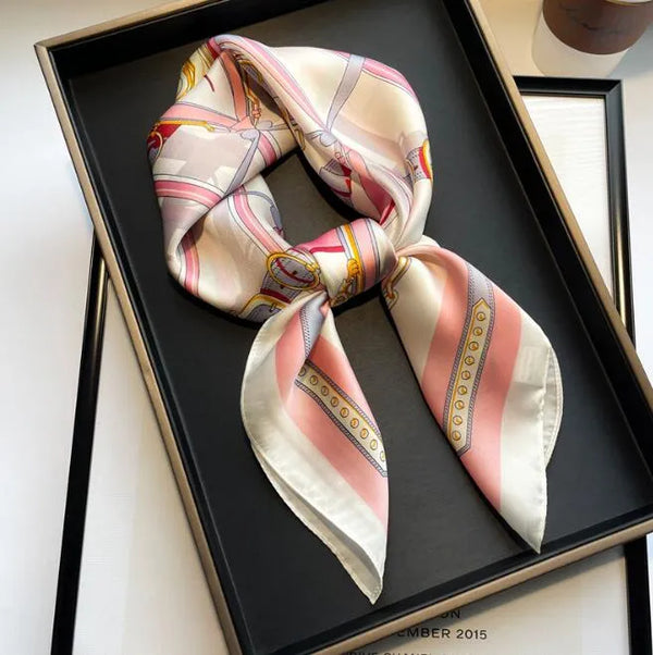 Ditsy Floral Print Square Scarf