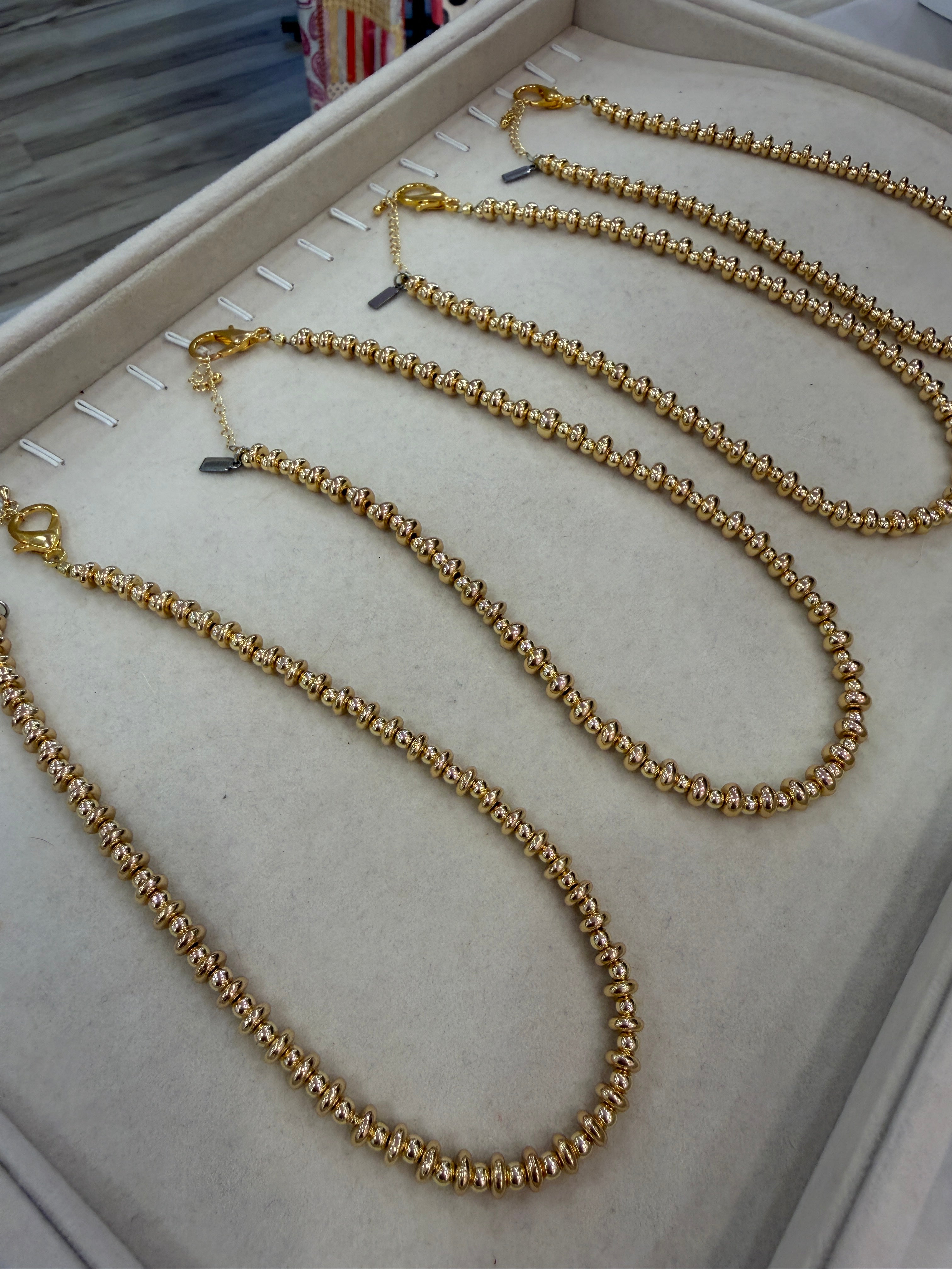 State South Gold Layering Beaded Necklace