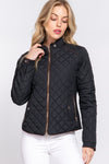 Quilted & Cozy Jacket, Black