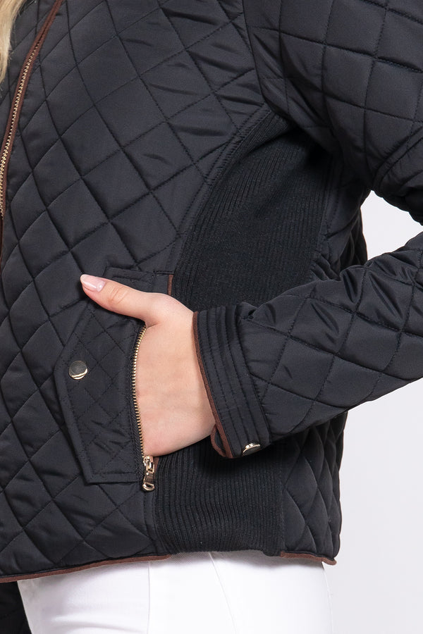 Quilted & Cozy Jacket, Black