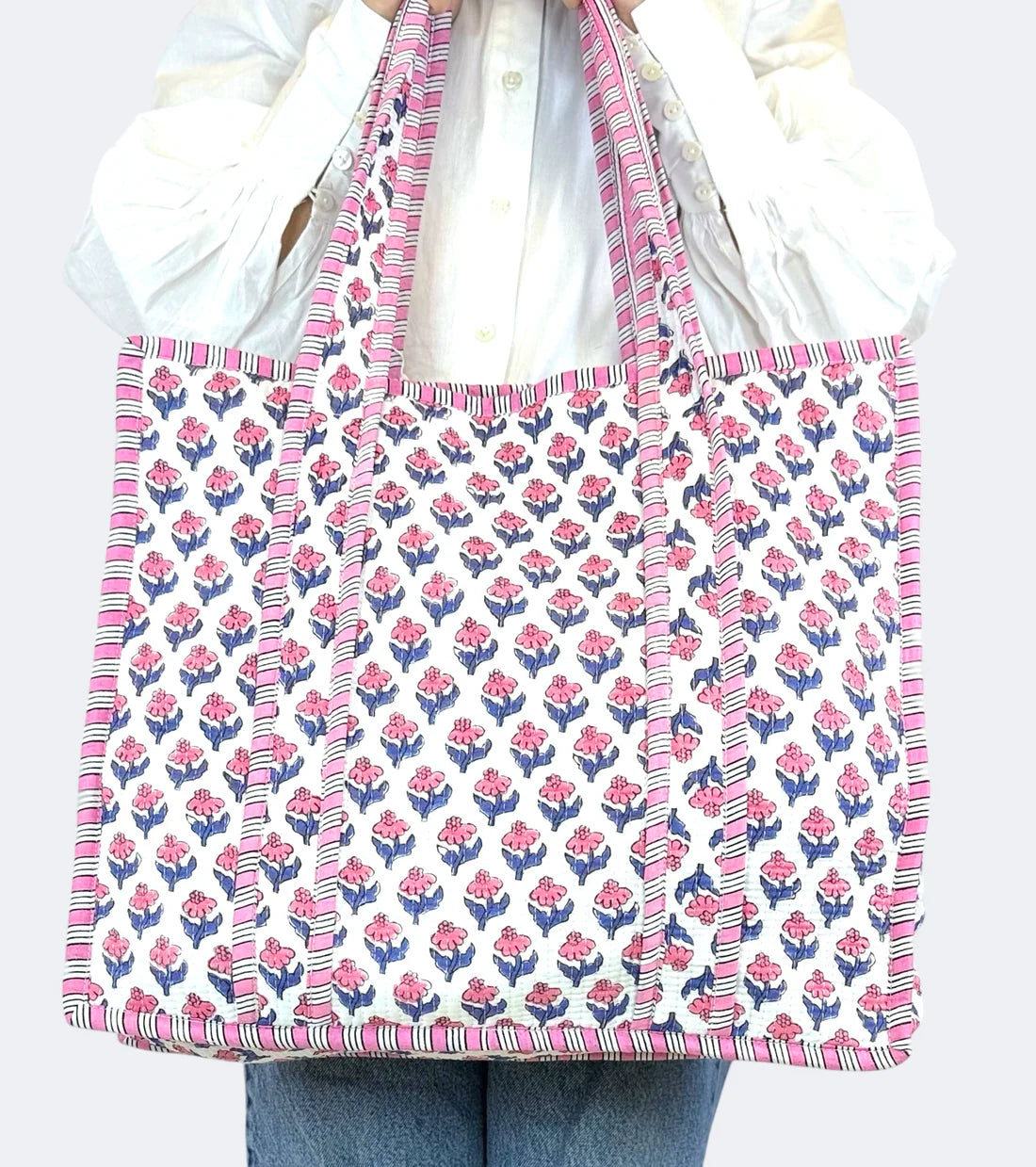 Jane Tote Blue/Pink by Farylina