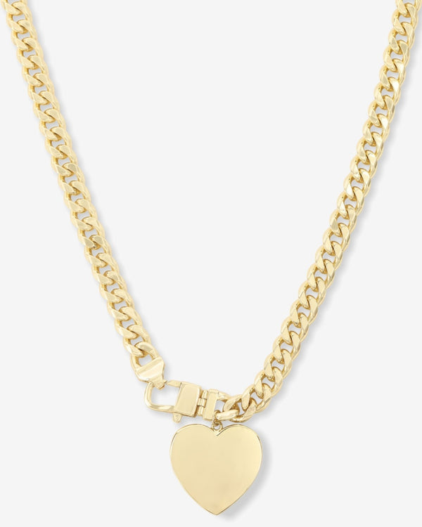 MM - Julian XL Heart Cuban Chain Necklace 18'