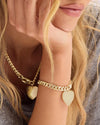 Melinda Maria - Julian Xl Heart Cuban Chain Bracelet