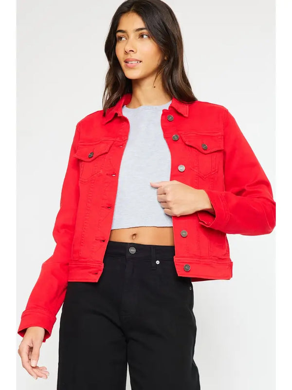 Kan Can Red Denim Jacket