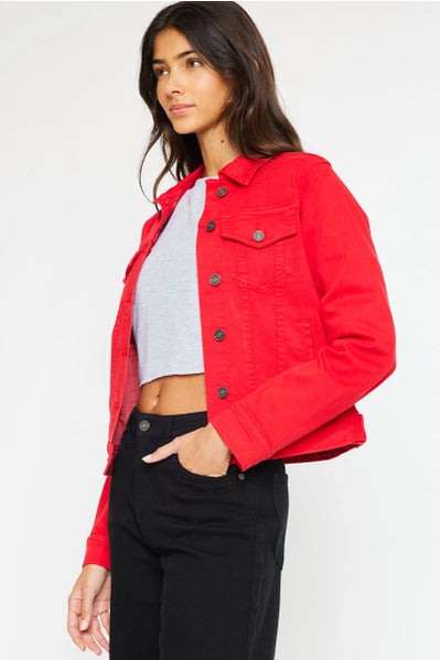 Kan Can Red Denim Jacket