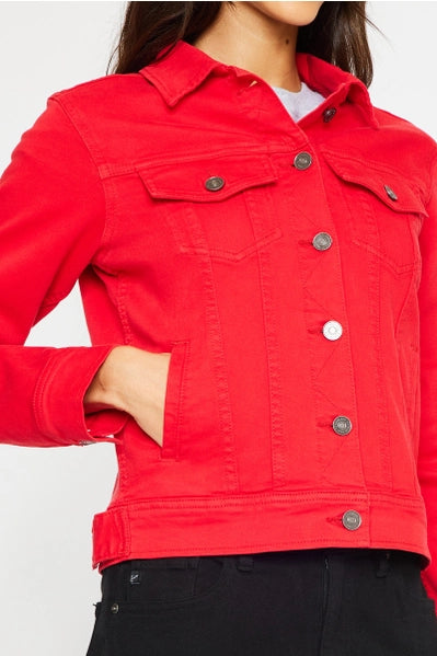 Kan Can Red Denim Jacket