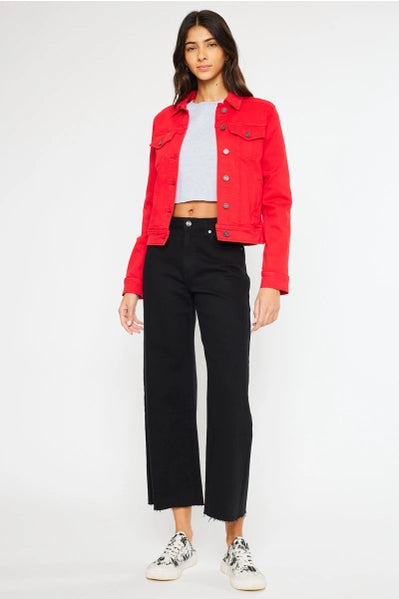 Kan Can Red Denim Jacket