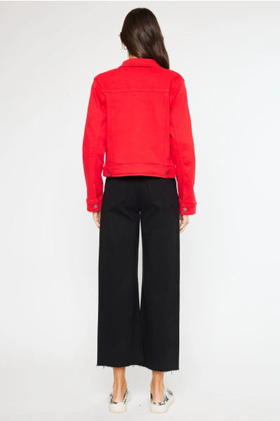 Kan Can Red Denim Jacket