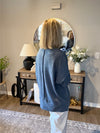 Brushed Melange Drop Shoulder Oversized Sweater