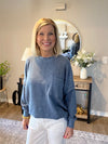 Brushed Melange Drop Shoulder Oversized Sweater