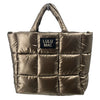LULU MAC Large Puffer Metallic Handbag-3 Color Options