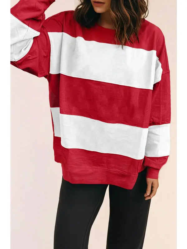 Freedom Stripe Oversized Pullover