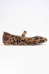 Leopard Mary Jane Fall Flats