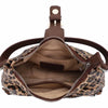 Leopard Print Buckle Baguette Shoulder Bag