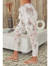 Linen Floral Print Pants