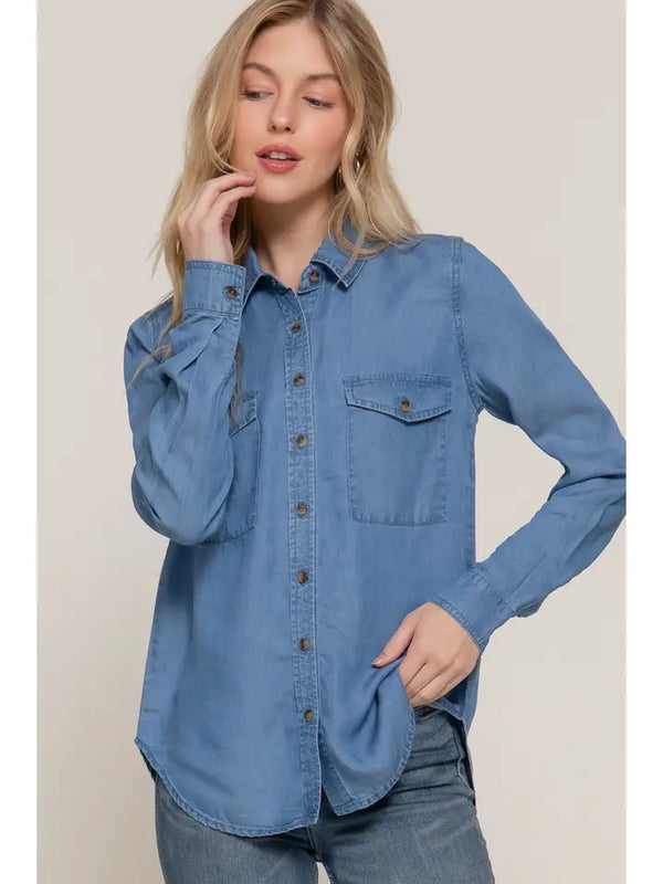 Blue Skies Lyocell Shirt
