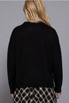 Long Sleeve Crew Neck "New York" Lettering Sweater Top
