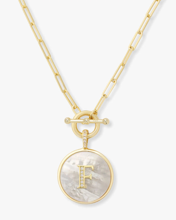 Melinda Maria - Love Letters Medallion Necklace - F