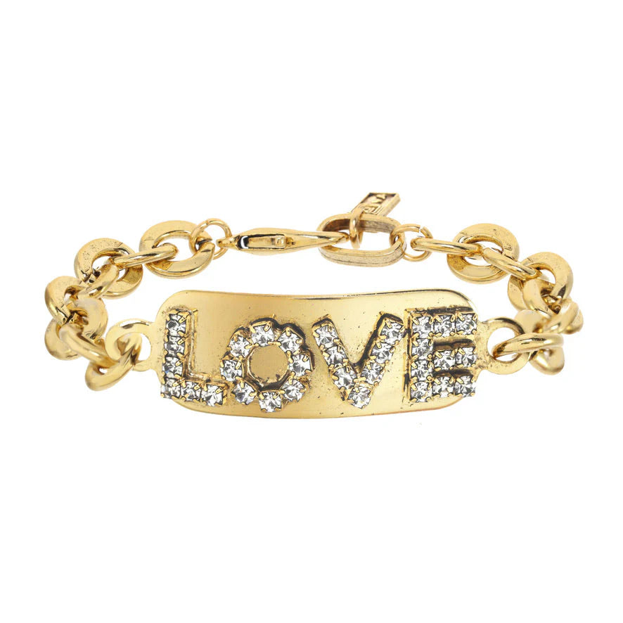 TOVA - Love ID Bracelet Metallics Gold