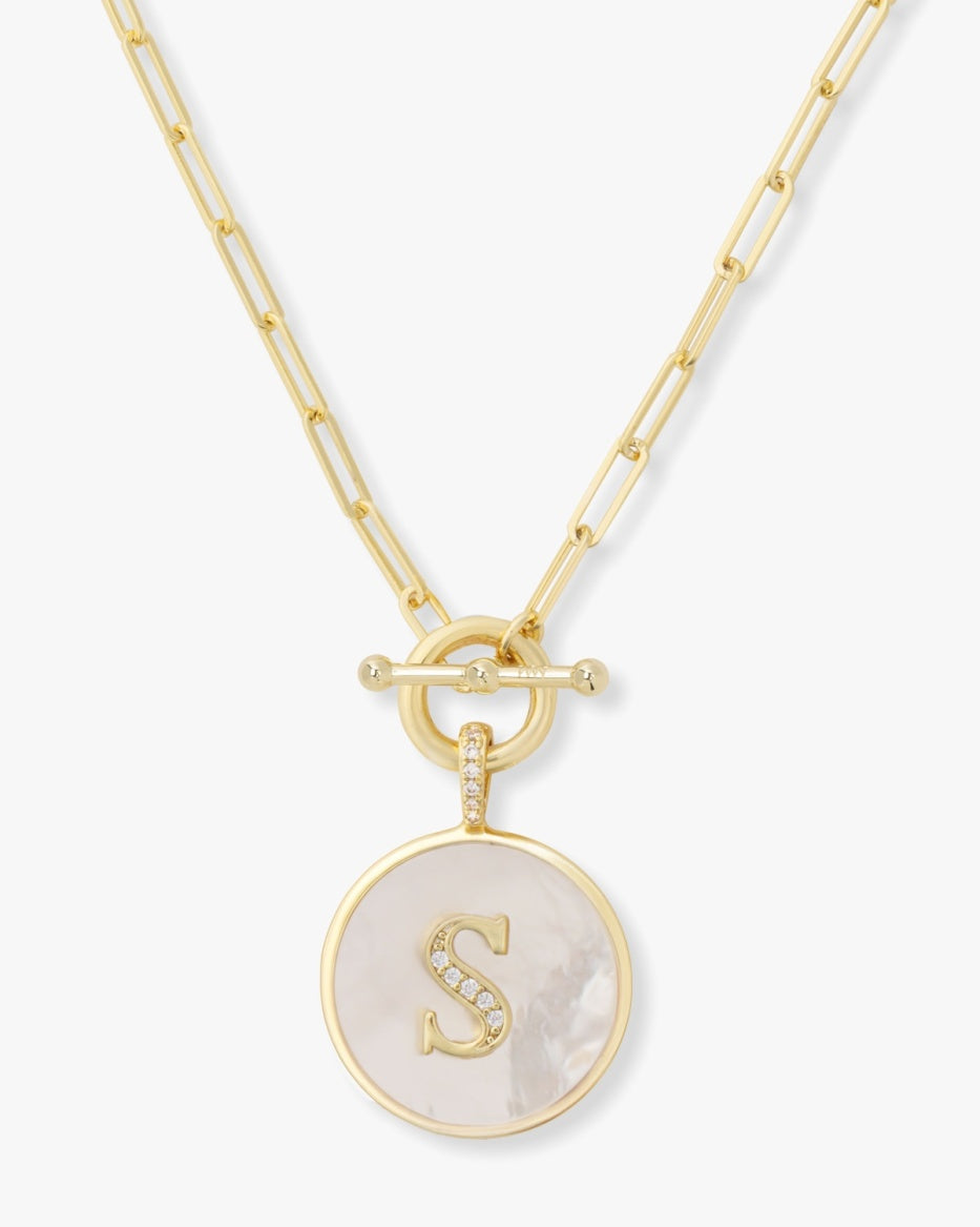 Melinda Maria - Love Letters Medallion Necklace - S