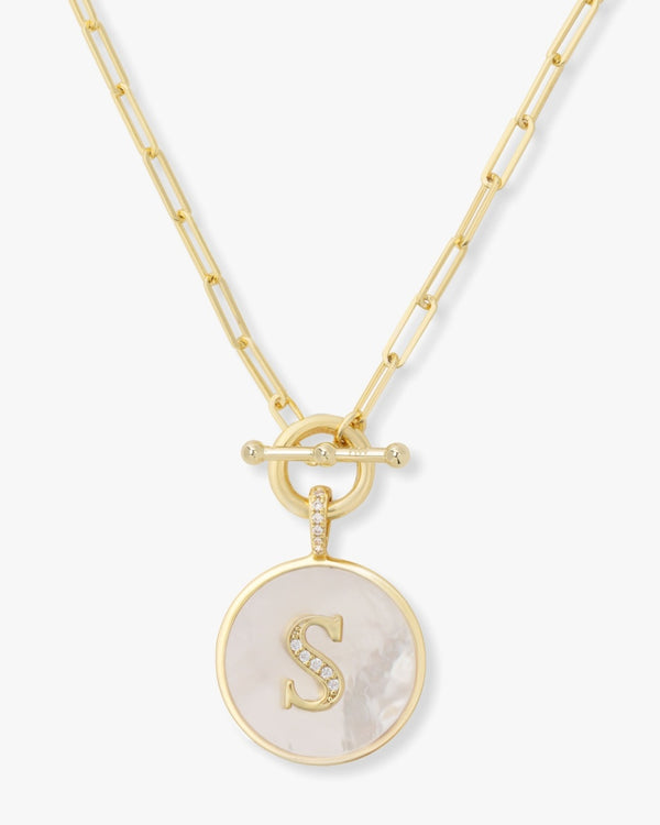 Melinda Maria - Love Letters Medallion Necklace - S