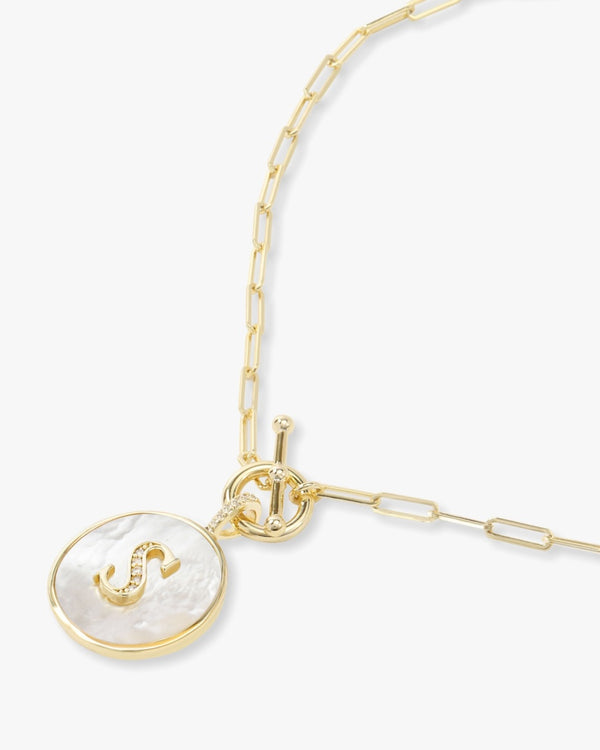 Melinda Maria - Love Letters Medallion Necklace - S