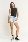 Mica - Super High Vintage Raw Hem Shorts