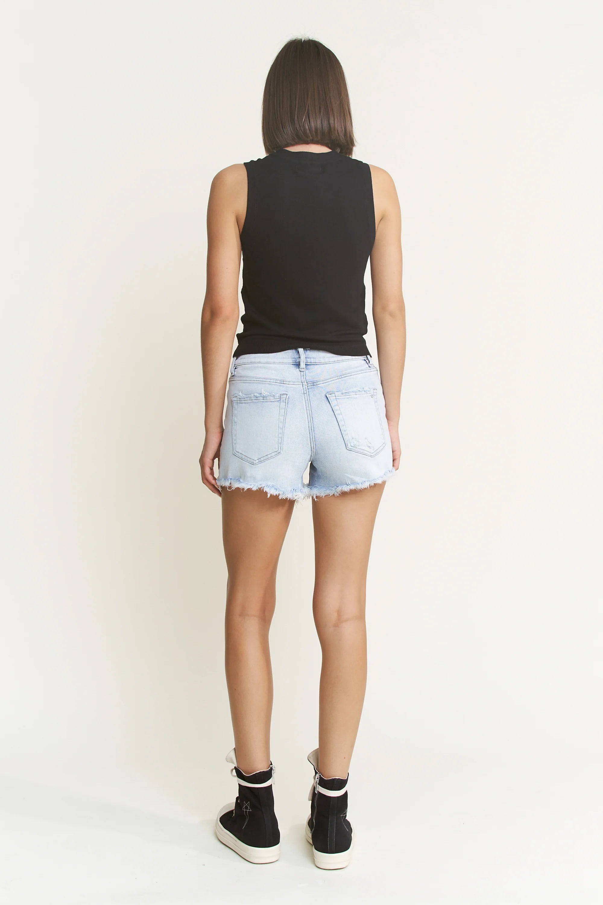 Mica - Super High Vintage Raw Hem Shorts
