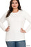 Curvy Fit Brushed Microfiber Long Sleeve Round Neck Tee