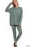 Brushed DTY Microfiber Loungewear Set - Round Neck